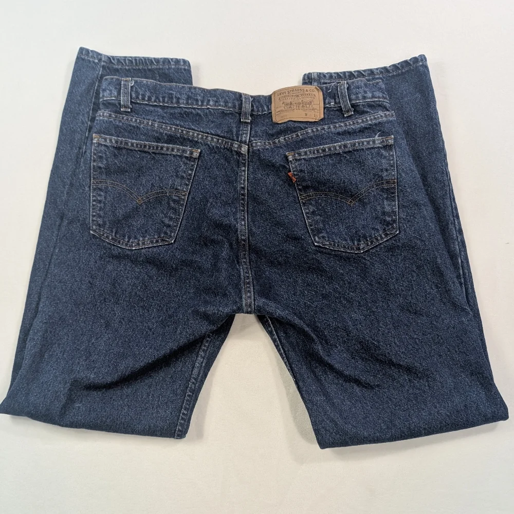 Vintage 80s Levi’s 505 Orange Tab Straight‎ Leg Jeans 38x34